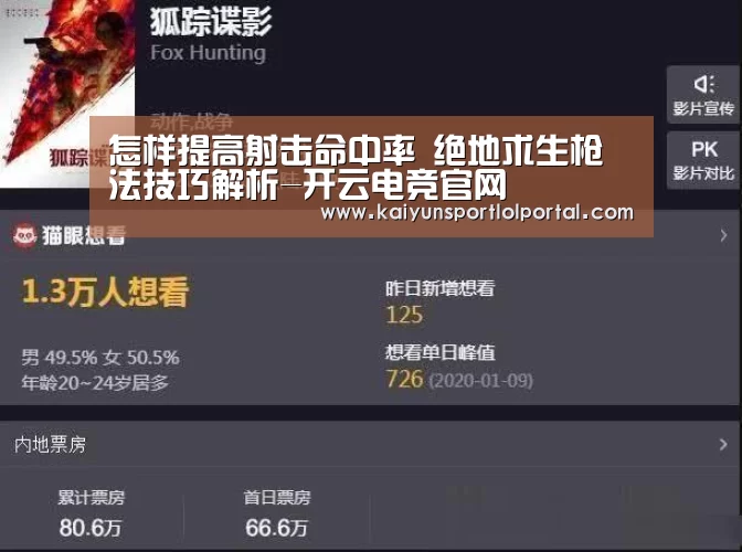 怎样提高射击命中率 绝地求生枪法技巧解析-开云电竞官网(图2) LOL直播